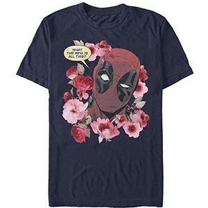 Marvel Deadpool - What is This Unisex Crew neck T-Shirt Navy blue XL