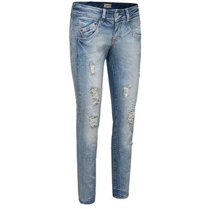 Prachtige dames straight leggjeanbroek Gila Denim Stretch