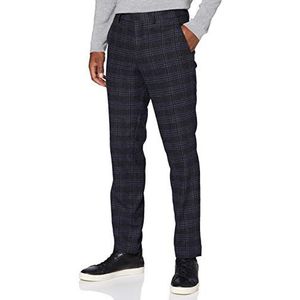 SELECTED HOMME Heren Slhslim-myloiver Blue Check Trs B Noos broek