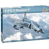 Italeri 1448S 1:72 F-4E/F Phantom II, getrouwe replica, modelbouw, knutselen, hobby, lijmen, plastic bouwpakket, montage