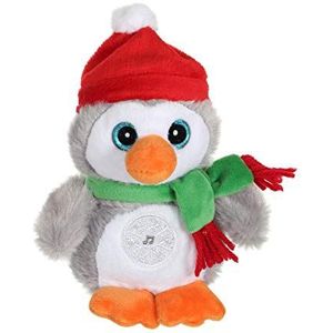 Gipsy 70889 pluche pinguïn pinguïn, rood, 16 cm