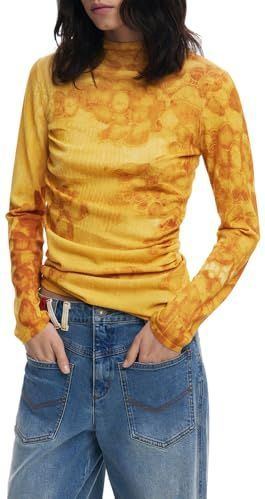 Desigual - Trui - Geel - Gebreide Truien