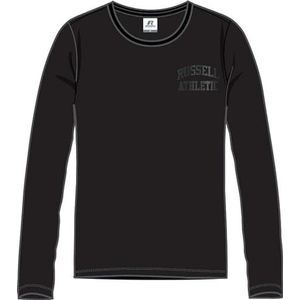 RUSSELL ATHLETIC Ls T-shirt voor dames, zwart, XL