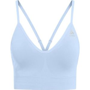 ODLO Sportbeha Padded Naadloos Soft I Sportbeha Dames Lichte steun I Sportbeha Gevoerd Soft Support, blauw, L