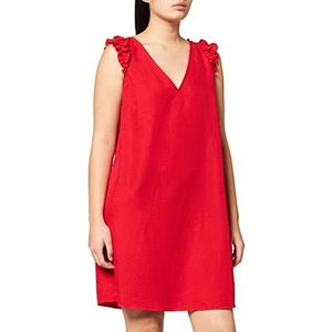 Naf Naf Laury R1 jurk, rood, basic, groot dames