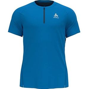 Odlo AXALP Trail T-shirt voor heren met 1/2-ritssluiting, indigo bunting - Blue Wing Teal, S