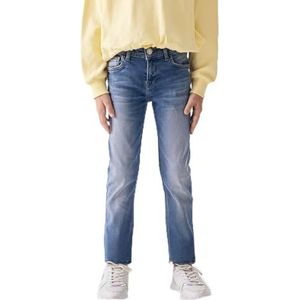 LTB Jeans Meisjes-jeansbroek Isabella G Skinny medium taille met ritssluiting in lichtblauw - maat 122 cm, Berta Wash 54862, 122 cm