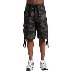 Brandit Pure Vintage Shorts, vele kleuren, maat S tot 7XL, camouflage (dark camo), L