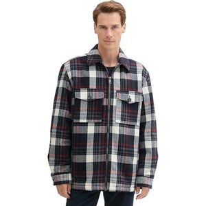 TOM TAILOR Heren 1042473 jas, 35776-Navy Red Big Check, XXL, 35776 - Navy Red Big Check, XXL