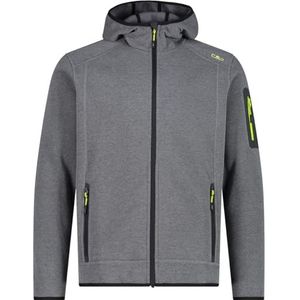 CMP - Knit-Tech herenjack met vaste capuchon, antraciet-zuur, 56