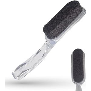 LaRosa PUMICE SPA Pedicure Handvat met Zwarte Puimsteen – Transparant