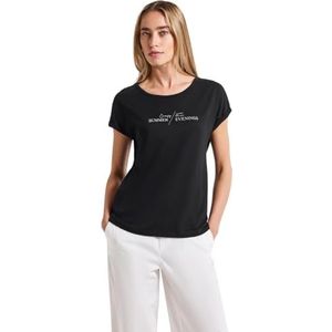 Street One - T-shirt - Zacht Katoen-Modalmix - Ronde Hals - Ontspannen Snit