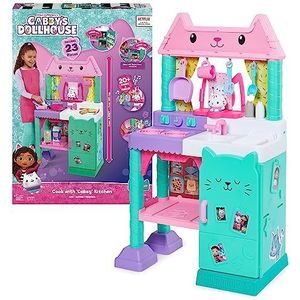 Gabby's Poppenhuis - Cakey-keukenset voor kinderen met keukenaccessoires speelgoedeten geluiden en muziek