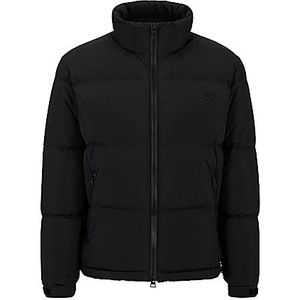 HUGO Biron2341 Waterafstotende regular fit gewatteerde jas met Stack-logo, zwart 1, XL
