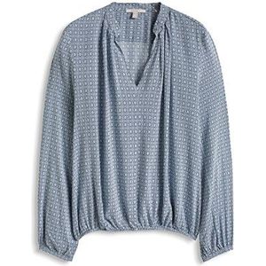 Esprit Regular Fit blouse voor dames van zijdeachtig viscose met mooie print