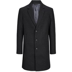 JACK & JONES Jjeharrison Wool Coat Sn mantel voor heren, dark grey melange, XXL