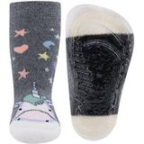 Ewers - Antislip Sokken - Grijs - Unicorn - 1 Paar Kindersokken