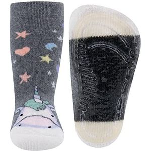 Ewers - Antislip Sokken - Grijs - Unicorn - 1 Paar Kindersokken