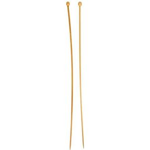 Glorex 5 2006 02 breinaalden van bamboe, set van 2, 4,0 mm, lengte 35 cm, voor licht en comfortabel breien, meerkleurig