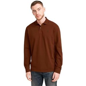 G-STAR RAW Dunda Core poloshirt voor heren, Bruin (Dk Plum D14141-5864-8168), M