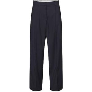 VERO MODA Vmmiralea Mr Straight Pant broek voor dames, Navy Blazer/Detail: kleur zoals Quality Cut, 34W x 32L