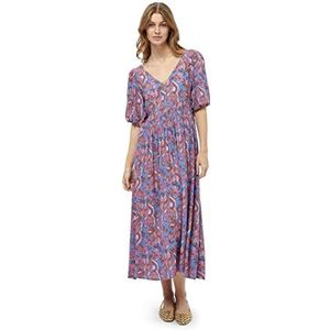 Minus Dames Katana Midi Jurk 2, Regatta Blauw, 14, Regatta Blauw, 40