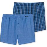 Schiesser Heren 2 stuks boxershorts Web ondergoed, royal_180500, 10, Royal_180500, 10 NL