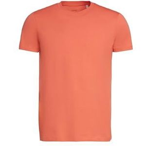 ESPRIT T-shirt in slim fit van katoen, 640/koraalrood., M