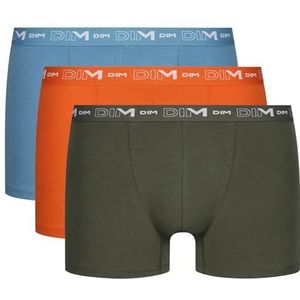 DIM Katoenen stretch, ademend, optimale grip, 3 boxershorts, BL Rivi/Parelmoer Orge/Vrt Ten, XL (3 stuks) voor heren, Bl Rivi/Parelmoer Gerst/Vrt Ten, XL
