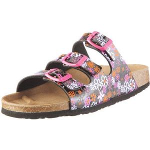 Dr. Brinkmann Dames 700482 slippers, zwart, zwart, veelkleurig., 36 EU