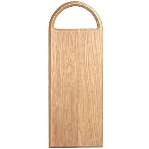 BY ON Snijplank van mangohout, 40,5 x 15 x 1,5 cm, houten plank met handvat, kaasplank, broodplank en vleesplank, antipasti serveerplank, serveerplank