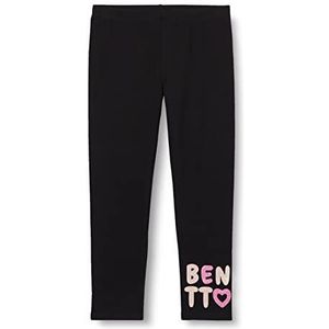 United Colors of Benetton Leggings voor meisjes, Zwart 100, 12 Maanden