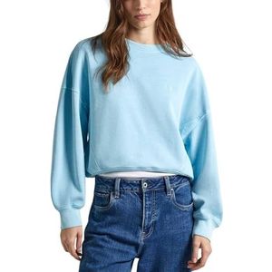 Pepe Jeans Dames Lynette Sweatshirt, Blauw (Aqua Blue), S, Blauw (Aqua Blue), S