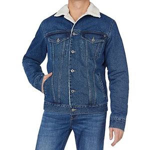 Pepe Jeans Heren Pinner DLX Denim Jas, Blauw (Denim-HI7), XS