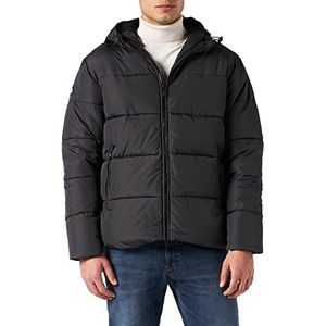 Lonsdale Garker winterjas met capuchon voor heren, zwart, L