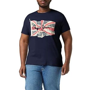 Pepe Jeans Flag Logo N T-shirt heren, 594DULWICH, XS