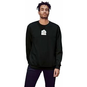 Green Fish Sweatshirt voor heren, zwart, M