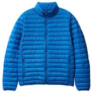 United Colors of Benetton Jas 2BA2UN028 Gewatteerde jas, intens lichtblauw 3F4, XL voor heren, intens lichtblauw 3f4, XL