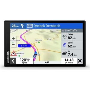 GARMIN DriveSmart 66, Live Traffic, Navigatiesysteem Auto, Live Verkeers- en Kaartupdates, Europa, Amazon Alexa