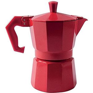 Excèlsa Chicco Color Espressokoker, 3 kopjes, rood
