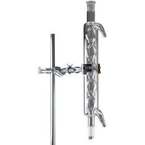 Allihn-koeler, conform DIN 12581, kern en huls NS 14/23, lengte jas: 160 mm.