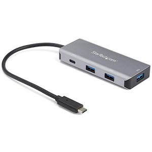 StarTech.com 4 Port USB-C Hub met 3x USB-A & 1x USB-C - SuperSpeed 10Gbps USB Type-C 3.1/3.2 Gen 2 Hub - USB Bus Powered - Compacte USB-C naar USB Laptop Adapter Hub - Aluminum - Comp. met TB3