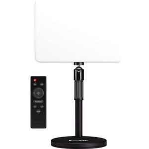 Oversteel - Chromius LED Streaming Light met statief, instelbare kleurtemperatuur 3000-6500K, afstandsbediening