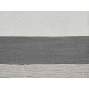 Laken wieg 75x100cm wrinkled cotton storm grey