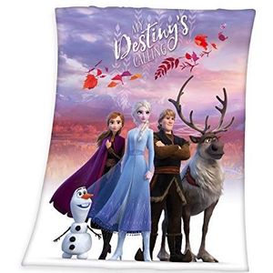 Herding Disney de ijskoningin 2 Soft Peachdeken, 130 x 160 cm, polyester, meerkleurig