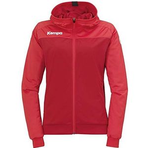 Kempa Prime Multi Jacket Women Handball jas met capuchon voor dames, chilirood/rood, XXL