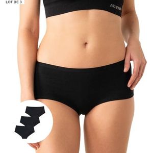 Athena Ecopack, set van 3 boxershorts, dameslingerie, wit/huid-koraal, S