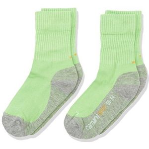 Camano Sportsokken (set van 2) voor meisjes en jongens, groen (Green Flash 0080), 31-34