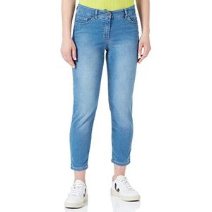 GERRY WEBER Edition Dames 92306-67840 jeans, blauw denim met gebruik, 34S, Blue denim met gebruik, 34