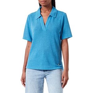 TOM TAILOR Dames Poloshirt 1032715, 30095 - Sublime Teal Blue, XS